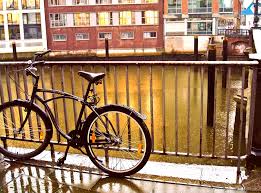 Amburgo pioggia bicicletta